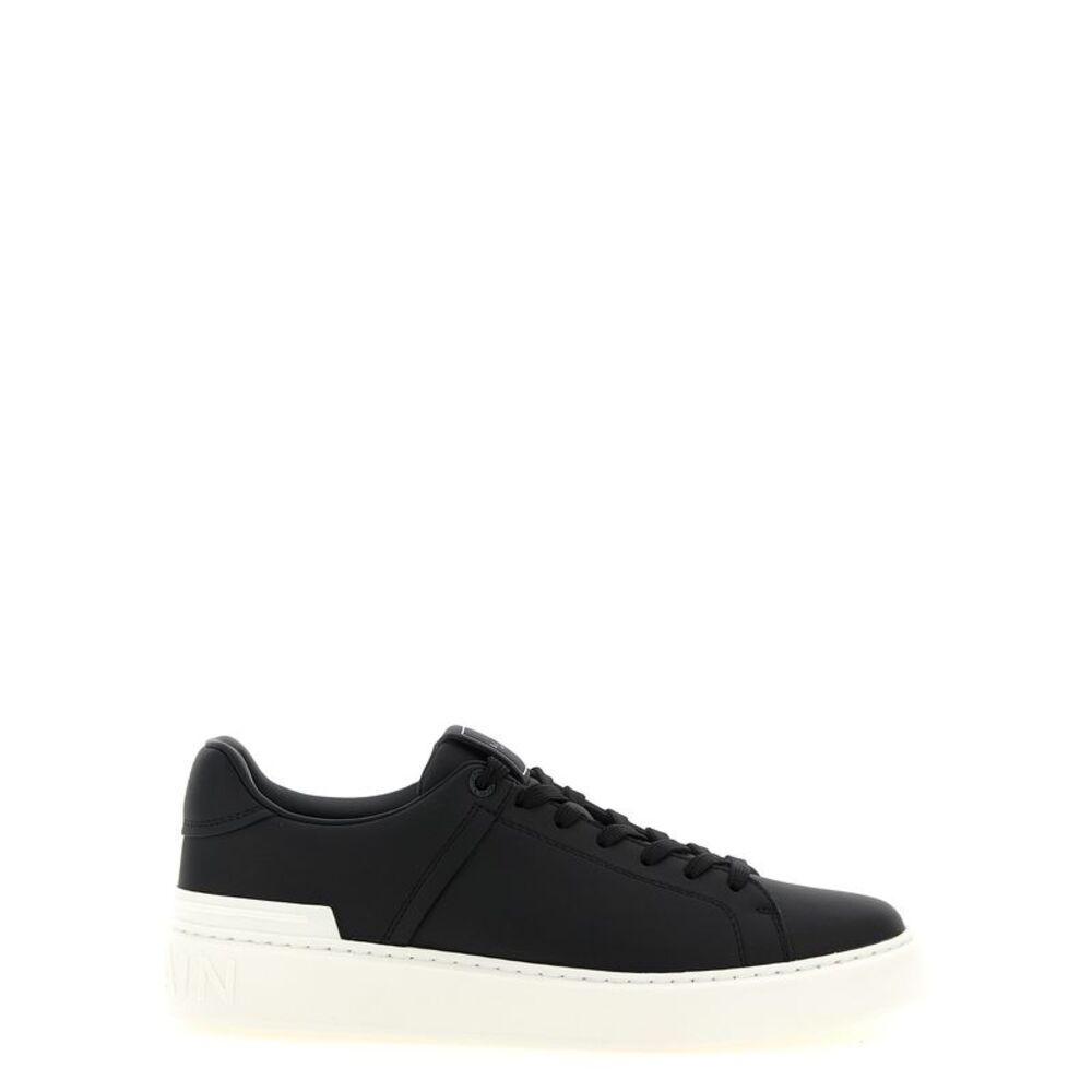 Balmain Bicolor Calfskin Low Top Men's Sneakers